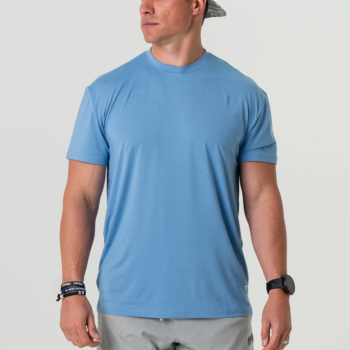 Burlebo Go To SS Tee in Steel Blue