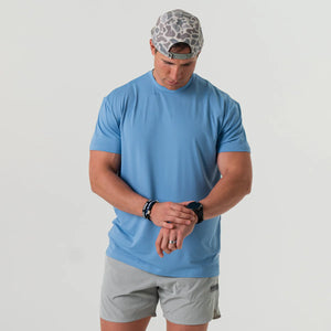 Burlebo Go To SS Tee in Steel Blue