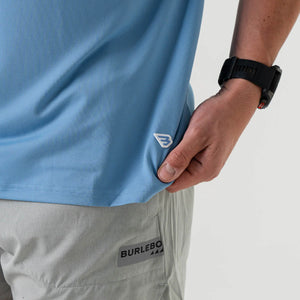 Burlebo Go To SS Tee in Steel Blue