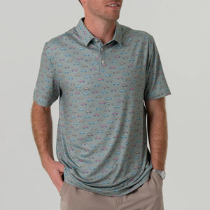 Burlebo Performance Polo in Vintage Cruiser