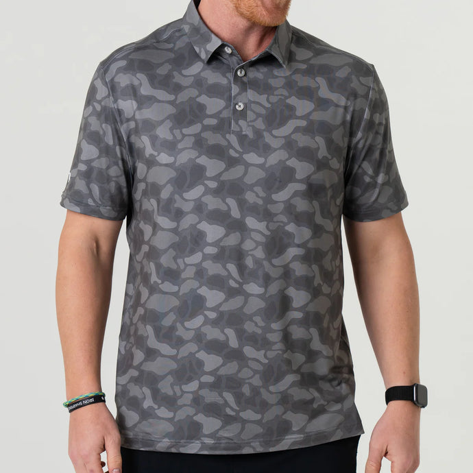 Burlebo Performance Polo in Stone Camo