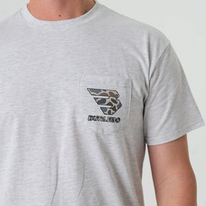 Burlebo Classic Deer Camo Flying B Logo SS Tee