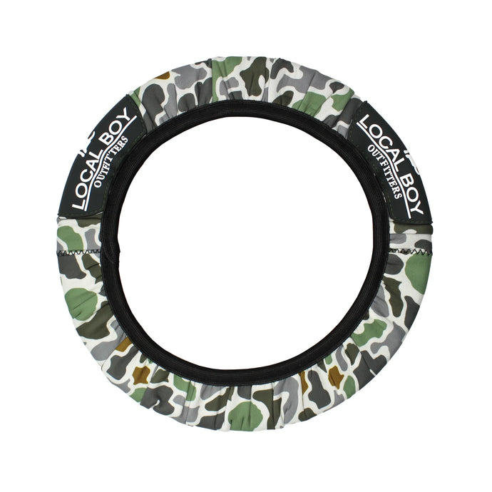 Local Boy Steering Wheel Cover in Localflage Bluff