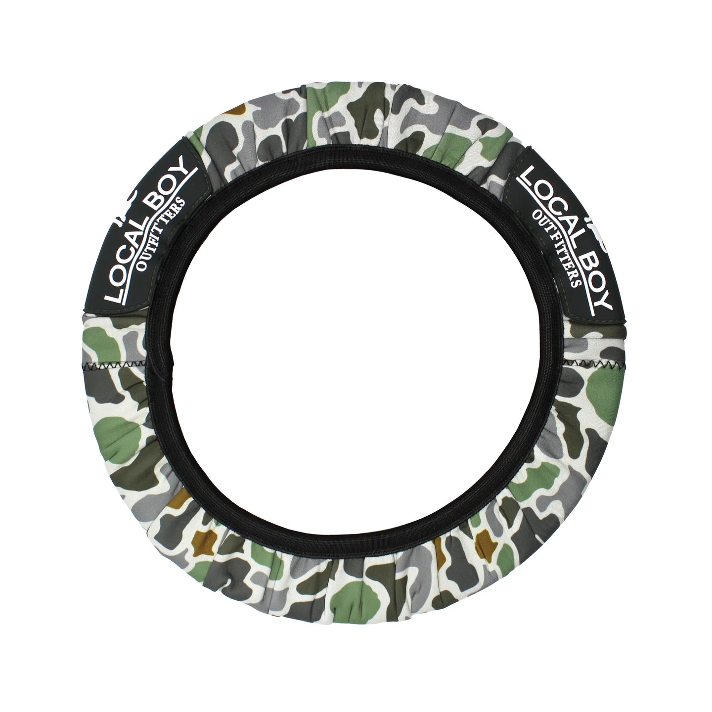Local Boy Steering Wheel Cover in Localflage Bluff