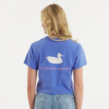 Load image into Gallery viewer, Southern Marsh Women&#39;s Southern Classics Comfort Tee in Dark Bluebonnet