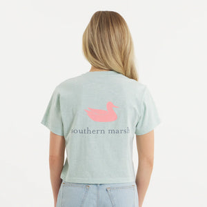 Southern Marsh Women's Southern Classics Comfort Tee in Washed Honeydew