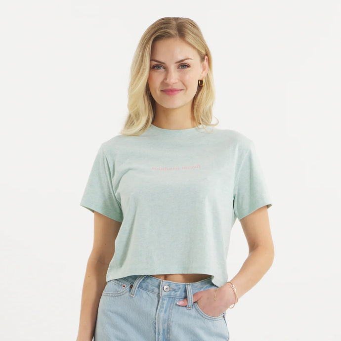 Southern Marsh Women's Southern Classics Comfort Tee in Washed Honeydew
