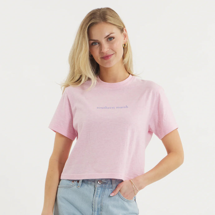 Southern Marsh Women's Southern Classics Comfort Tee in Washed Pink