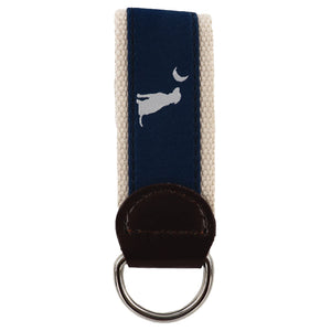 Local Boy Keychain Blue Dog & Moon