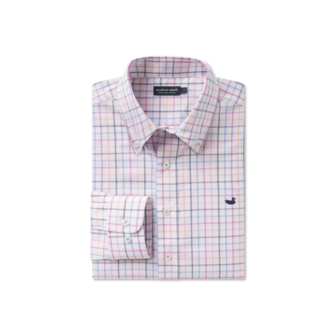 Southern Marsh Chateau Windowpane Dress Shirt