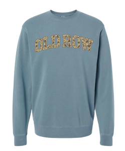 Old Row Camo Crewneck in Storm Blue