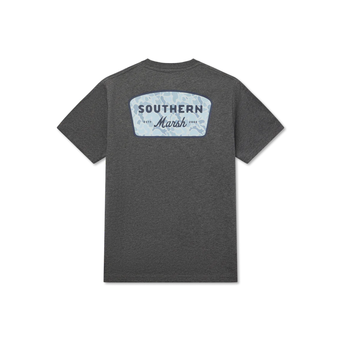 Southern Marsh Youth Branding Retro Camo SS Tee in Midnight Gray