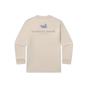 Southern Marsh Youth Authentic LS Tee in Oatmeal