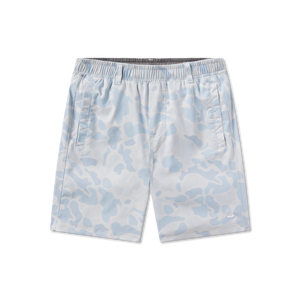 Southern Marsh Youth Billfish Lined Performance Shorts in Mist Blue
