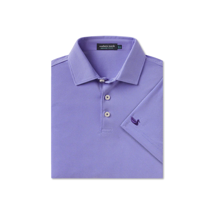 Southern Marsh Youth Varsity Performance Polo in Indigo