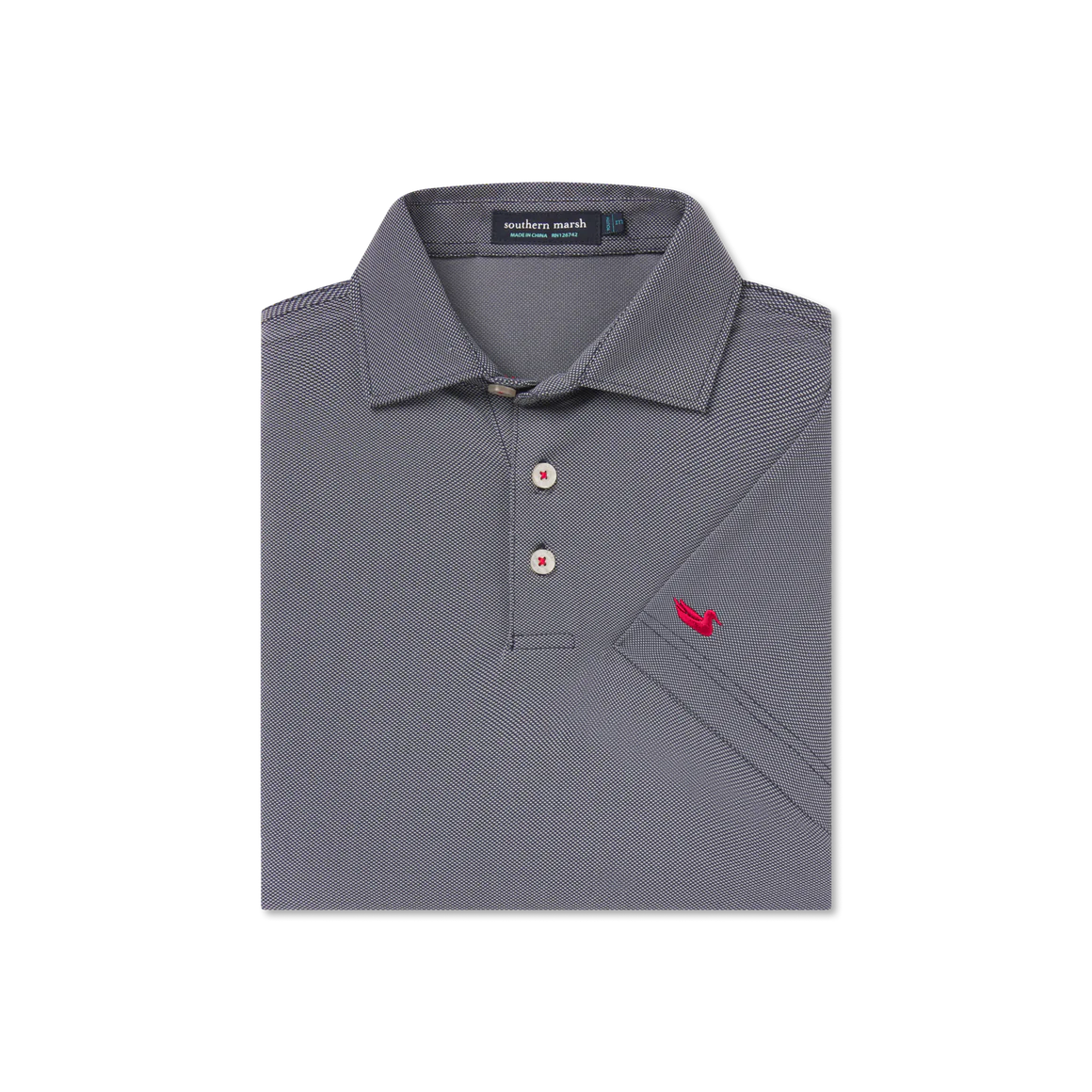 Southern Marsh Youth Varsity Performance Polo in Navy/Red