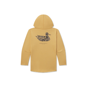 Southern Marsh Youth Duck Classic Hoodie in Khaki