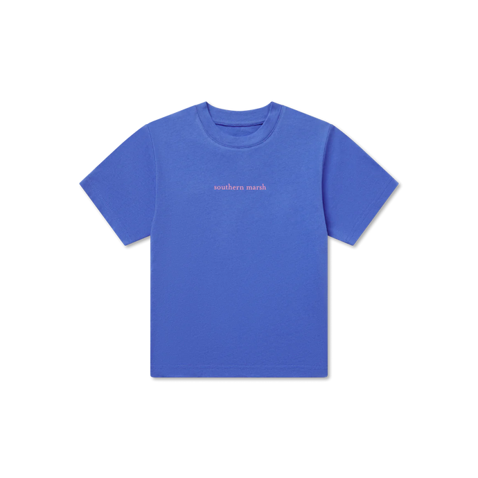 Southern Marsh Youth Southern Classics Comfort SS Tee in Dark Bluebonnet