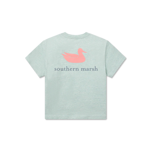 Southern Marsh Youth Southern Classics Comfort SS Tee in Washed Honeydew