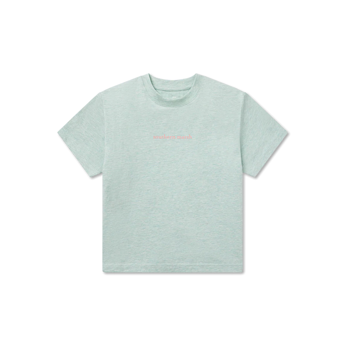 Southern Marsh Youth Southern Classics Comfort SS Tee in Washed Honeydew