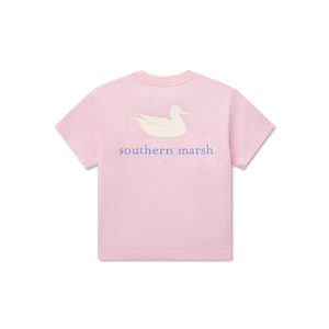 Southern Marsh Youth Southern Classics Comfort SS Tee in Washed Pink