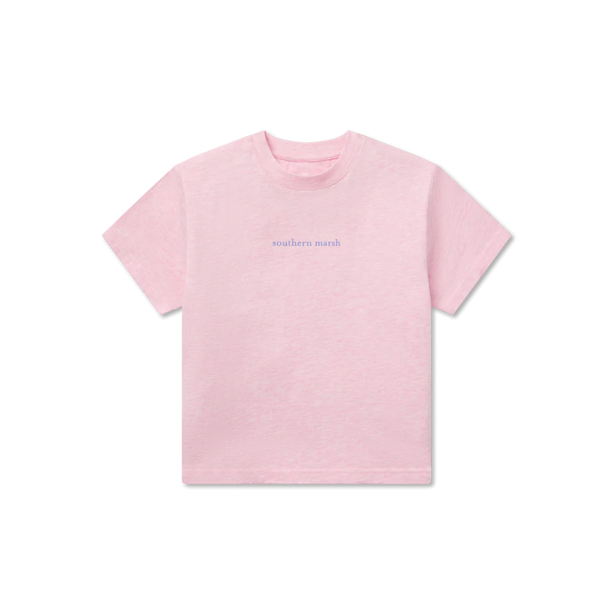 Southern Marsh Youth Southern Classics Comfort SS Tee in Washed Pink