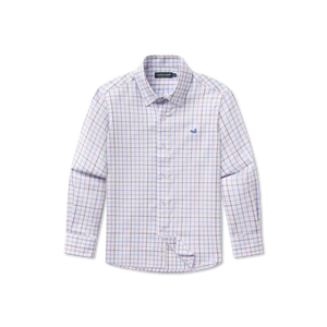 Southern Marsh Youth Chateau Windowpane Dress Shirt