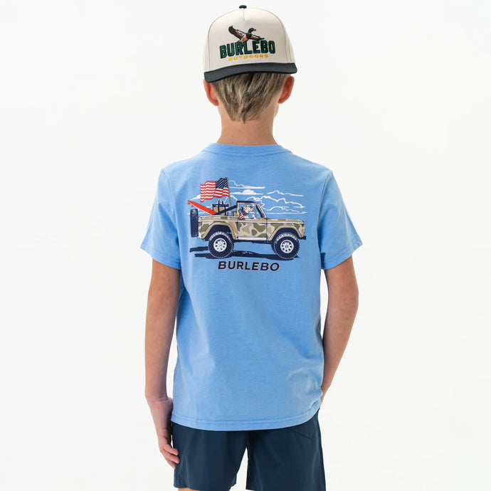 Burlebo Youth Camo Beach Cruiser SS Tee