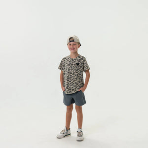 Burlebo Youth Flying B SS Tee in Classic Deer Camo