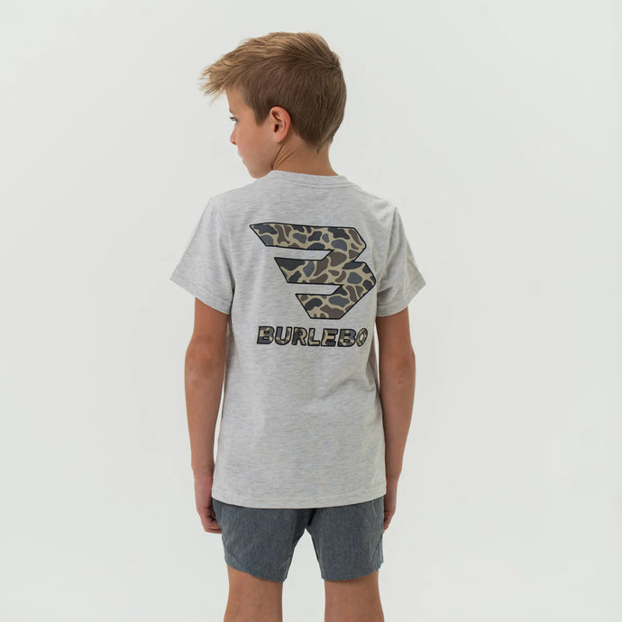 Burlebo Youth Flying B Classic Deer Camo SS Tee