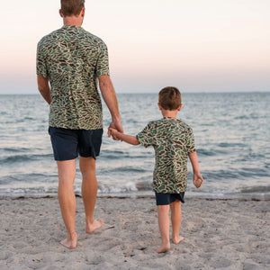 Burlebo Youth Retro Duck Camo Burlebo Duck SS Tee
