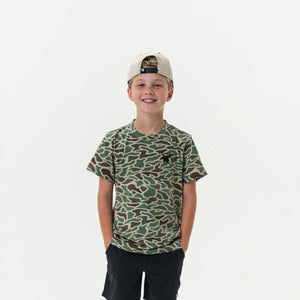 Burlebo Youth Retro Duck Camo Burlebo Duck SS Tee
