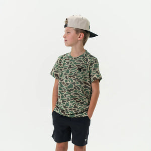 Burlebo Youth Retro Duck Camo Burlebo Duck SS Tee