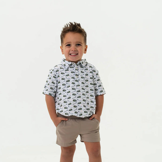 Burlebo Youth Performance Polo in Tap It In