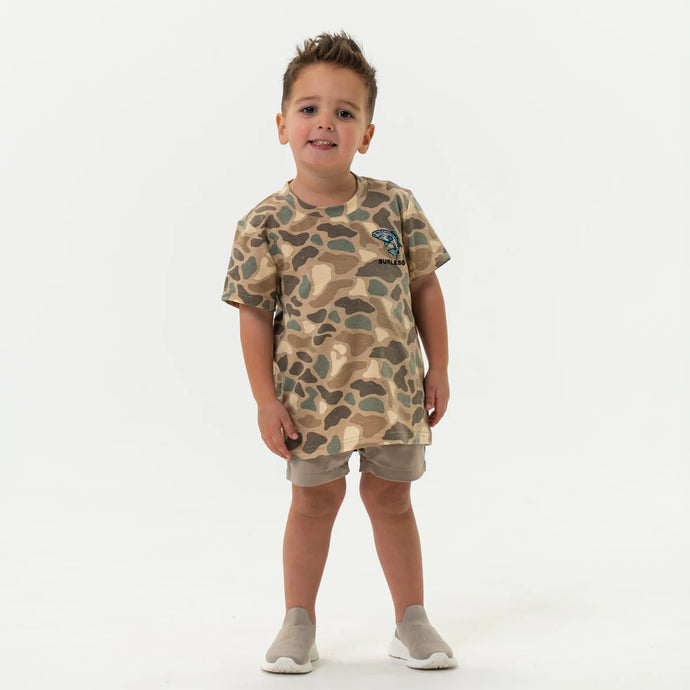 Burlebo Youth Pintail Camo Jumping Trout SS Tee