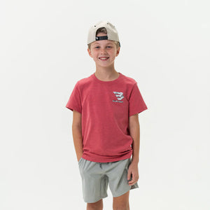 Burlebo Youth Flying B White Camo SS Tee