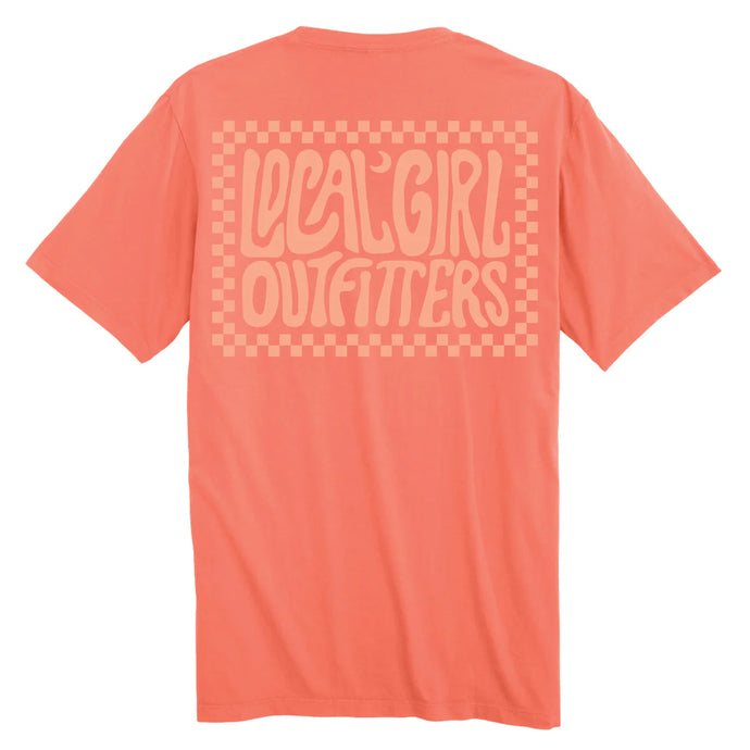 Local Girl Youth Checkered Charm SS Tee