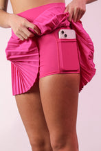 Load image into Gallery viewer, Love Me Harder Pleated Athletic Skirt in Pink