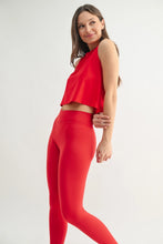 Load image into Gallery viewer, Miles On It Cropped Tank in Cherry