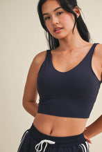 Load image into Gallery viewer, Wanna Be Aligned Performance Tank in Navy