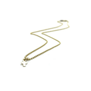 Erin Gray 14k Gold Filled Baby Bliss Luxe Cross Necklace