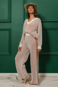 Worst Ways Two Tone Sweater And Pants Set