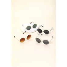 Load image into Gallery viewer, Retro Round Sunglasses Black/Black