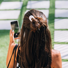 Load image into Gallery viewer, Teleties French Hair Pin in Coconut White