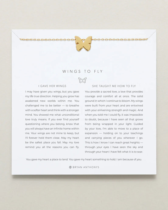 Bryan Anthonys Wings to Fly Icon Necklace Gold