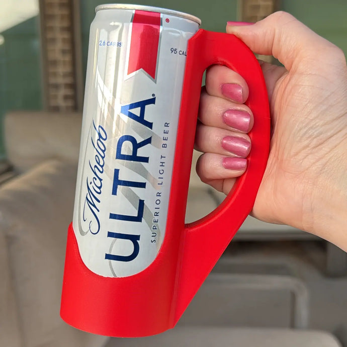 Skinny Can Handle Holder in Red
