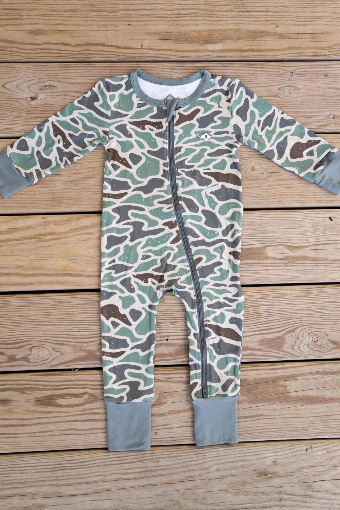 Burlebo Retro Duck Camo Baby Full Zip
