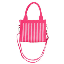 Load image into Gallery viewer, Structured Striped Mini Handbag in Hot Pink