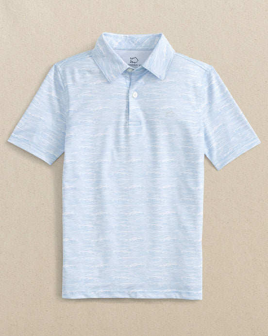 Southern Tide Youth Short Sleeve Get in Shipshape Performance Polo