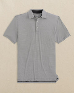 Southern Tide Brrreeze Meadowbrook Stripe Polo in Caviar Black